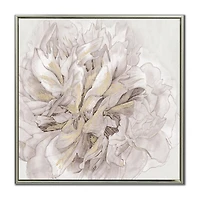Streamline Art Pristine Petals I Framed Canvas Art