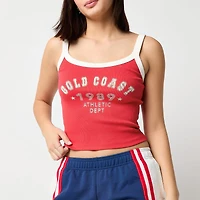 Arizona Womens Juniors Scoop Neck Tank Top