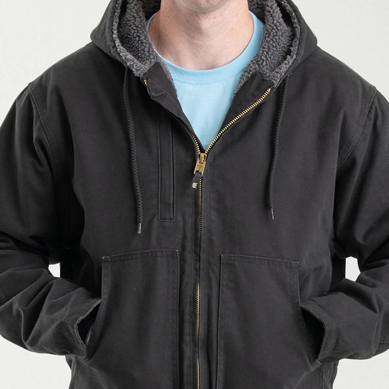 Berne Flex180 Mens Hooded Heavyweight Work Jacket