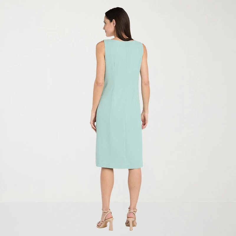 R & M Richards Womens Jacket Dress With Removable Necklace