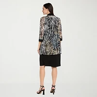 R & M Richards Womens Petite Jacket Dress