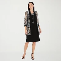 R & M Richards Womens Petite Jacket Dress