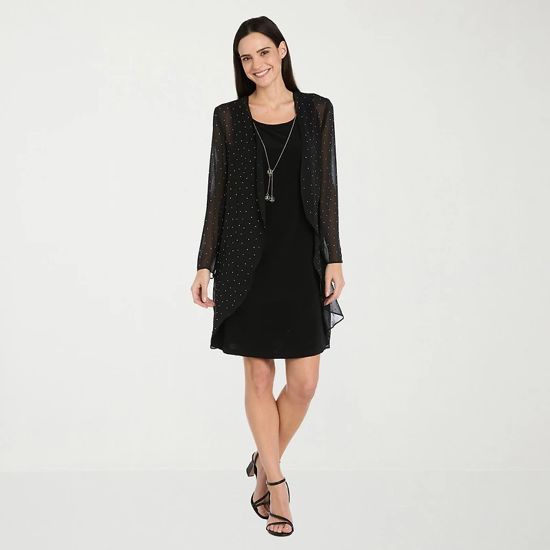 R & M Richards Womens Jacket Dress