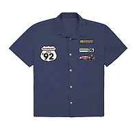 Novelty Mens Short Sleeve Regular Fit Super Mario Button-Down Shirt