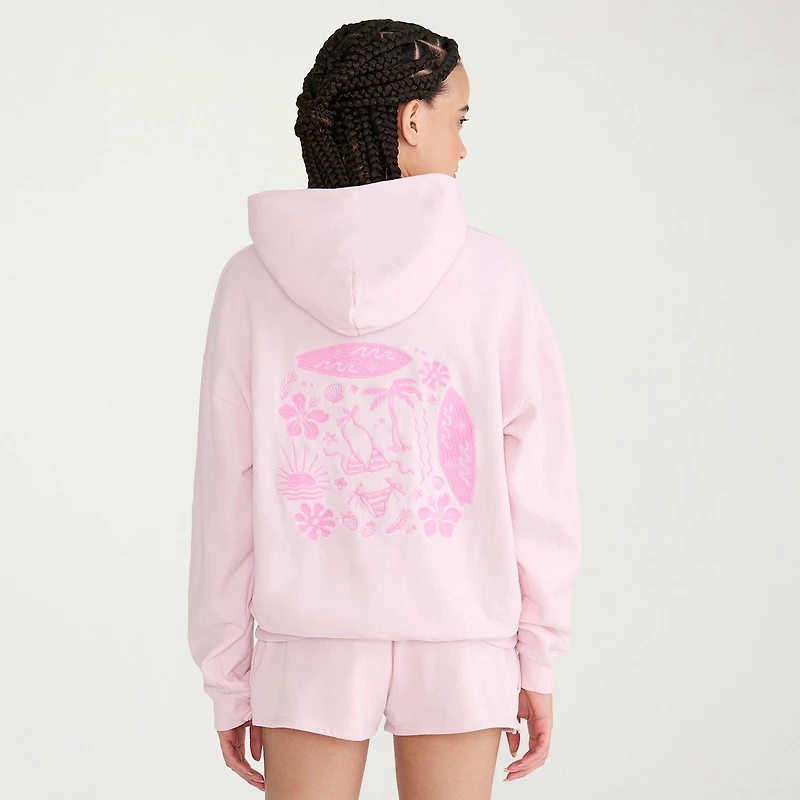 AEROPOSTALE Womens Juniors Long Sleeve Fleece Hoodie
