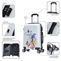 InUSA Fusion 20 Inch Hardside Lightweight Carry-On Spinner Luggage