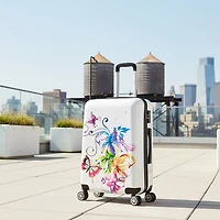 InUSA Fusion 24 Inch Hardside Lightweight Checked Spinner Luggage
