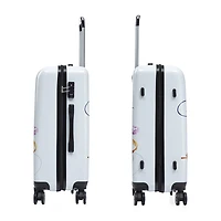 InUSA Fusion 24 Inch Hardside Lightweight Checked Spinner Luggage