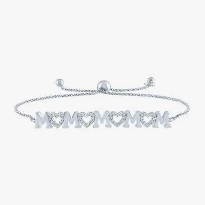 Yes, Please! (G-H / Si2-I1) Womens Diamond Accent Lab Grown White Diamond Bolo Bracelet