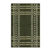 Maples Border Plaid Indoor Rectangular Accent Rug