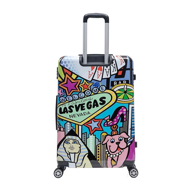 InUSA 28 Inch Hardside Lightweight Checked Spinner Luggage