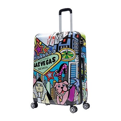 InUSA 28 Inch Hardside Lightweight Checked Spinner Luggage
