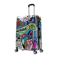 InUSA 28 Inch Hardside Lightweight Checked Spinner Luggage