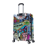 InUSA 28 Inch Hardside Lightweight Checked Spinner Luggage