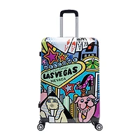 InUSA 28 Inch Hardside Lightweight Checked Spinner Luggage