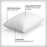 Allerease Cotton Fresh Allergen Barrier Medium Density Bed Pillow