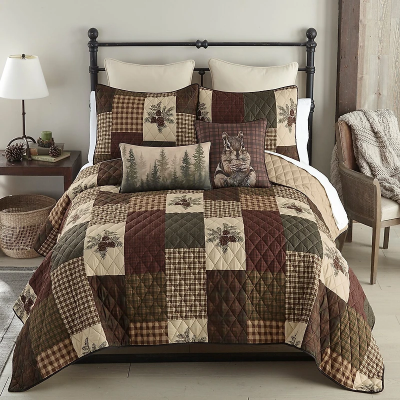 Your Lifestyle By Donna Sharp Pine Panels 2-pc. Easy Care Quilt Set