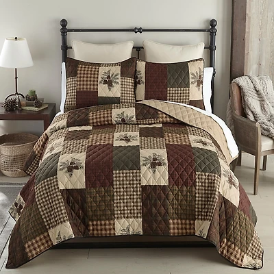 Your Lifestyle By Donna Sharp Pine Panels 2-pc. Easy Care Quilt Set