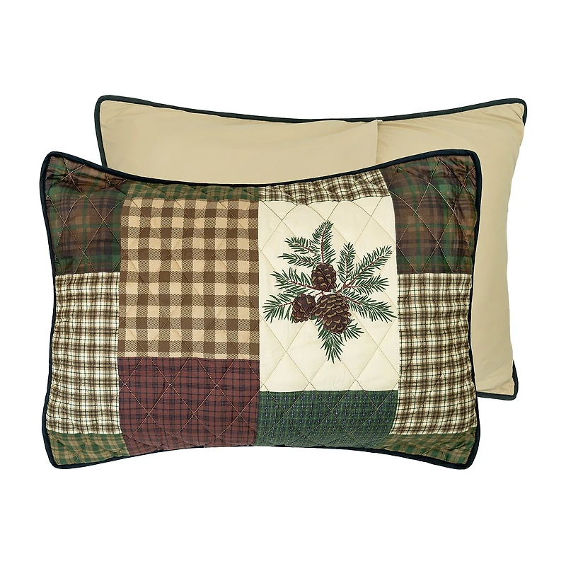 Your Lifestyle By Donna Sharp Pine Panels 2-pc. Easy Care Quilt Set