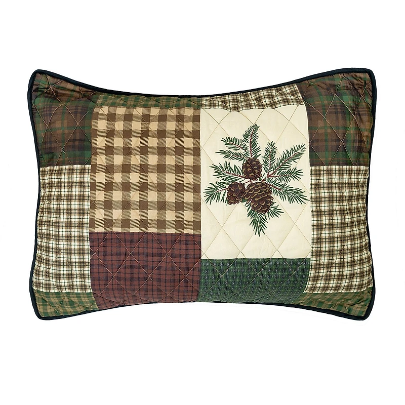 Your Lifestyle By Donna Sharp Pine Panels 2-pc. Easy Care Quilt Set