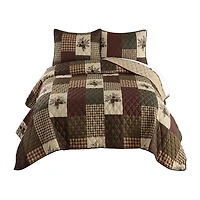 Your Lifestyle By Donna Sharp Pine Panels 2-pc. Easy Care Quilt Set