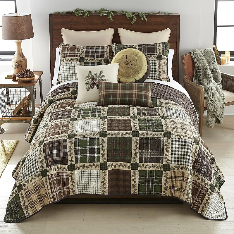 Donna Sharp Pine Patch 3-pc. Easy Care Quilt Set
