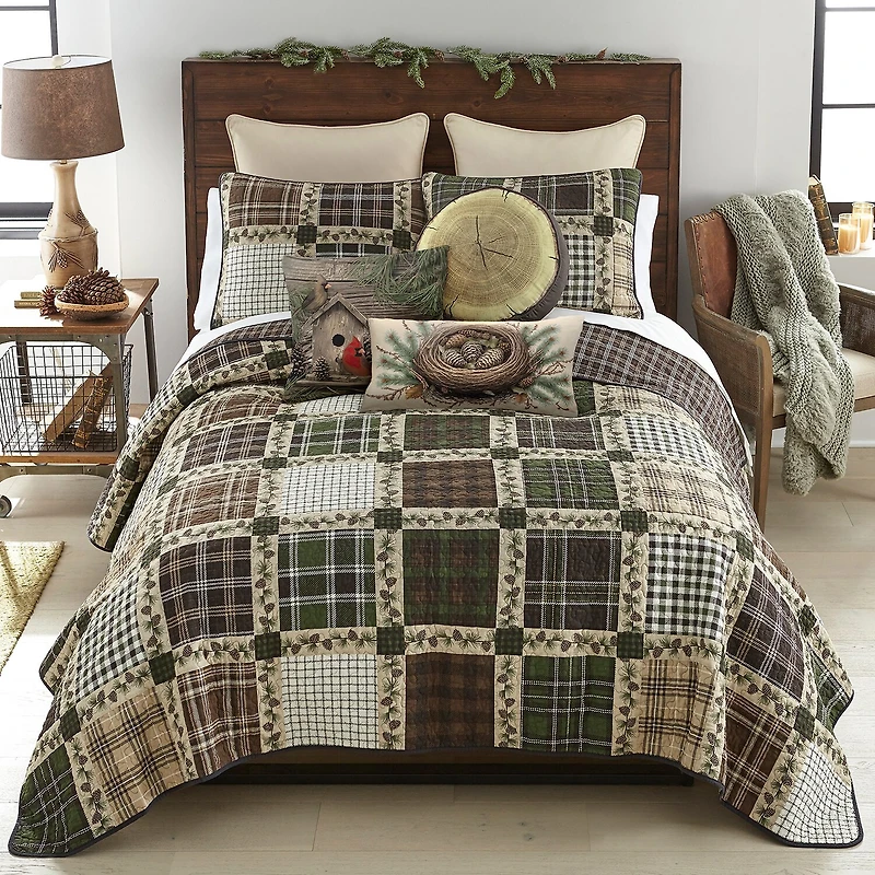 Donna Sharp Pine Patch 3-pc. Easy Care Quilt Set
