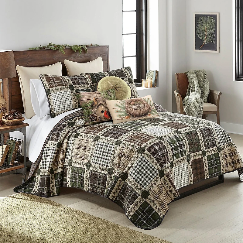 Donna Sharp Pine Patch 3-pc. Easy Care Quilt Set