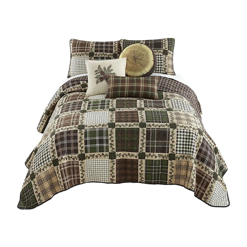 Donna Sharp Pine Patch 3-pc. Easy Care Quilt Set