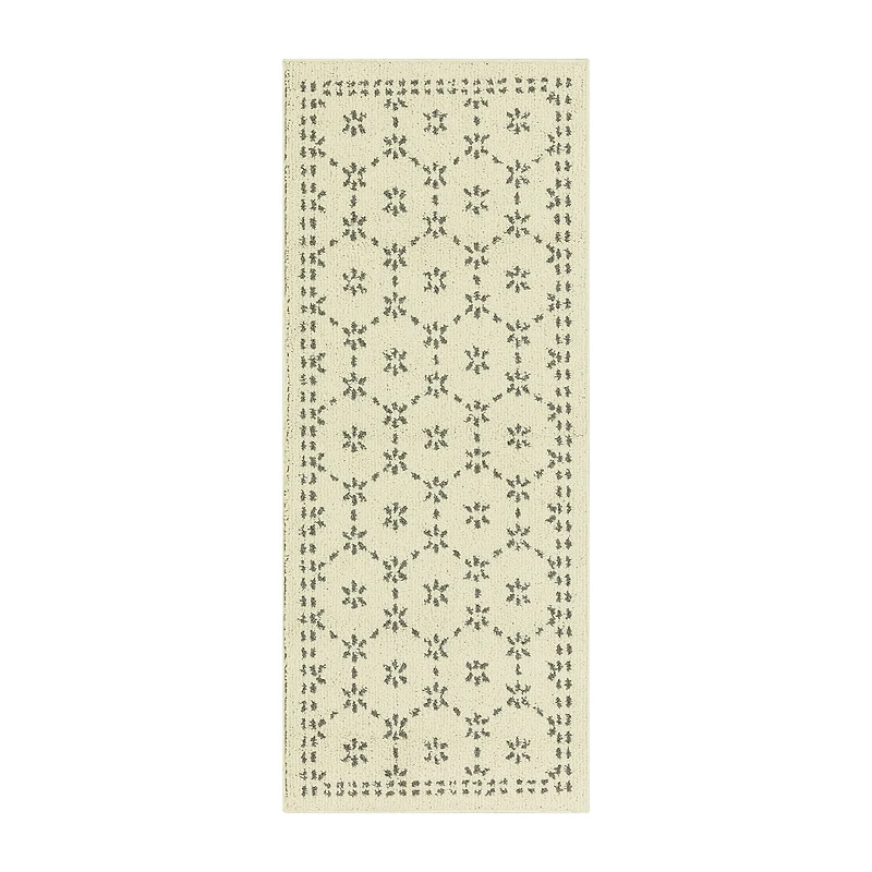 Maples Star Gray Indoor Rectangular Runner