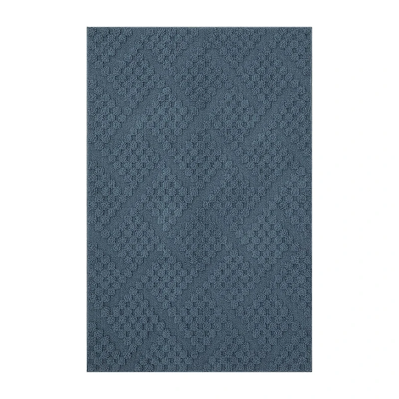 Maples Textured Solid Weave Indoor Rectangular Accent Rug
