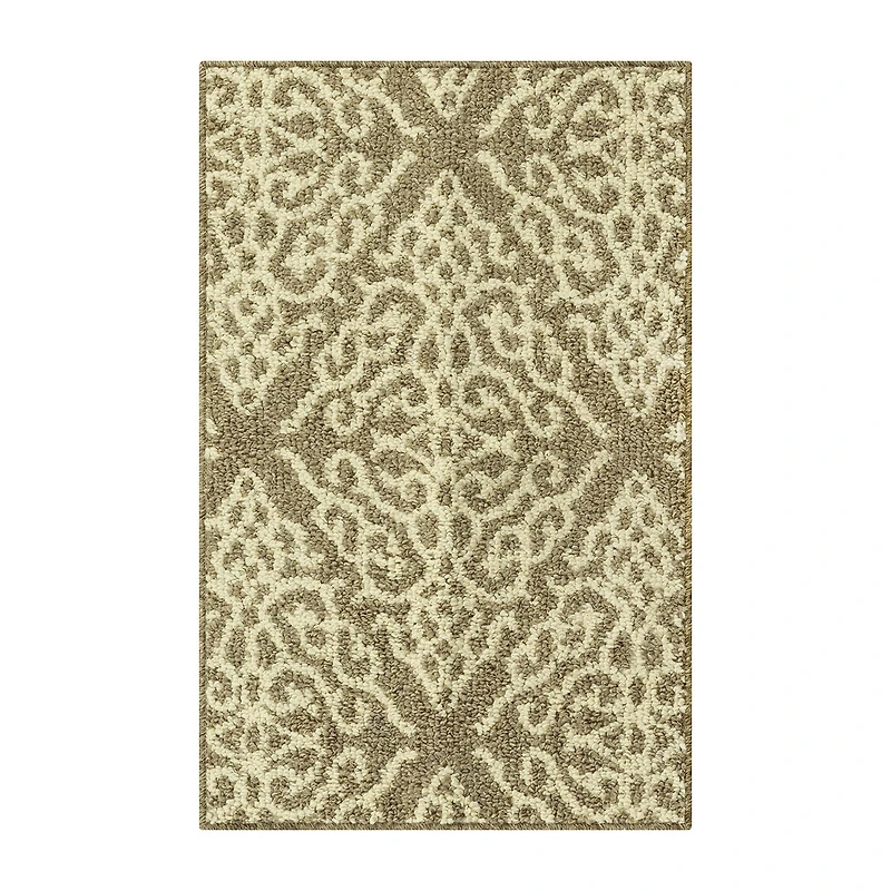 Maples Brown Geo Diamond Indoor Rectangular Accent Rug