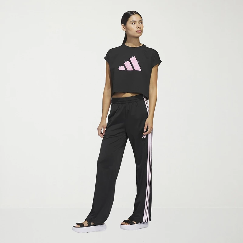 adidas Womens Crew Neck Short Sleeve Active T-Shirt