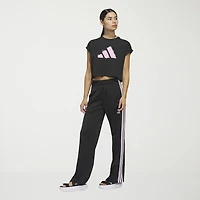 adidas Womens Crew Neck Short Sleeve Active T-Shirt