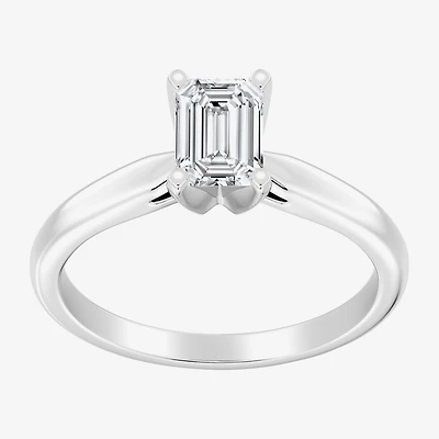 1 CT. Lab-Grown (G / SI2) Diamond Emerald-Cut Solitaire Engagement Ring 10K or 14K Gold
