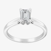 1 CT. Lab-Grown (G / SI2) Diamond Emerald-Cut Solitaire Engagement Ring 10K or 14K Gold