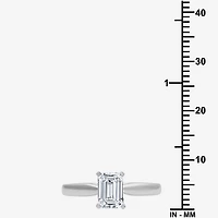 1 CT. Lab-Grown (G / SI2) Diamond Emerald-Cut Solitaire Engagement Ring 10K or 14K Gold
