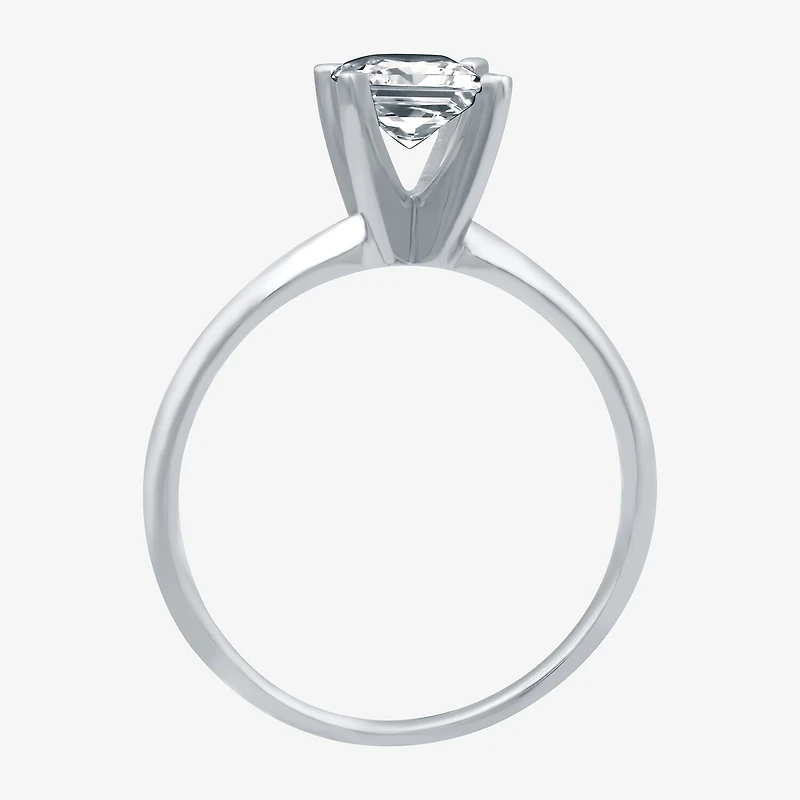 1 CT. Lab-Grown (G-H / SI1-SI2) Diamond Princess-cut Solitaire Engagement Ring 10K Gold