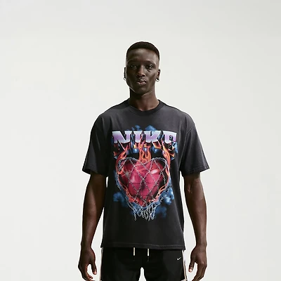 Nike Mens Crew Neck Short Sleeve Regular Fit Graphic T-Shirt