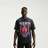 Nike Mens Crew Neck Short Sleeve Regular Fit Graphic T-Shirt