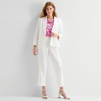 Black Label by Evan-Picone Linen Womens Classic Fit Suit Jacket