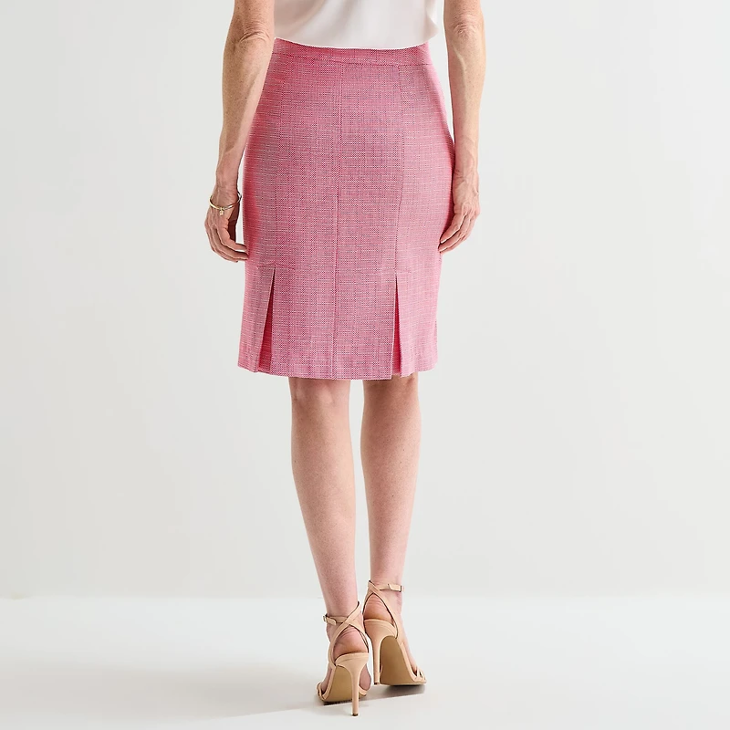 Black Label by Evan-Picone Tweed Womens Suit Skirt