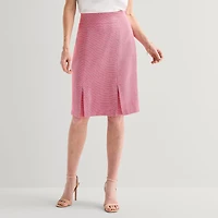 Black Label by Evan-Picone Tweed Womens Suit Skirt