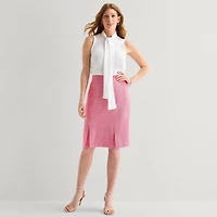 Black Label by Evan-Picone Tweed Womens Suit Skirt