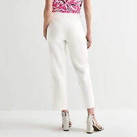 Black Label by Evan-Picone Linen Womens Classic Fit Straight Suit Pant