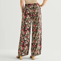 Liz Claiborne Womens Straight Mid Rise Pull-On Pant