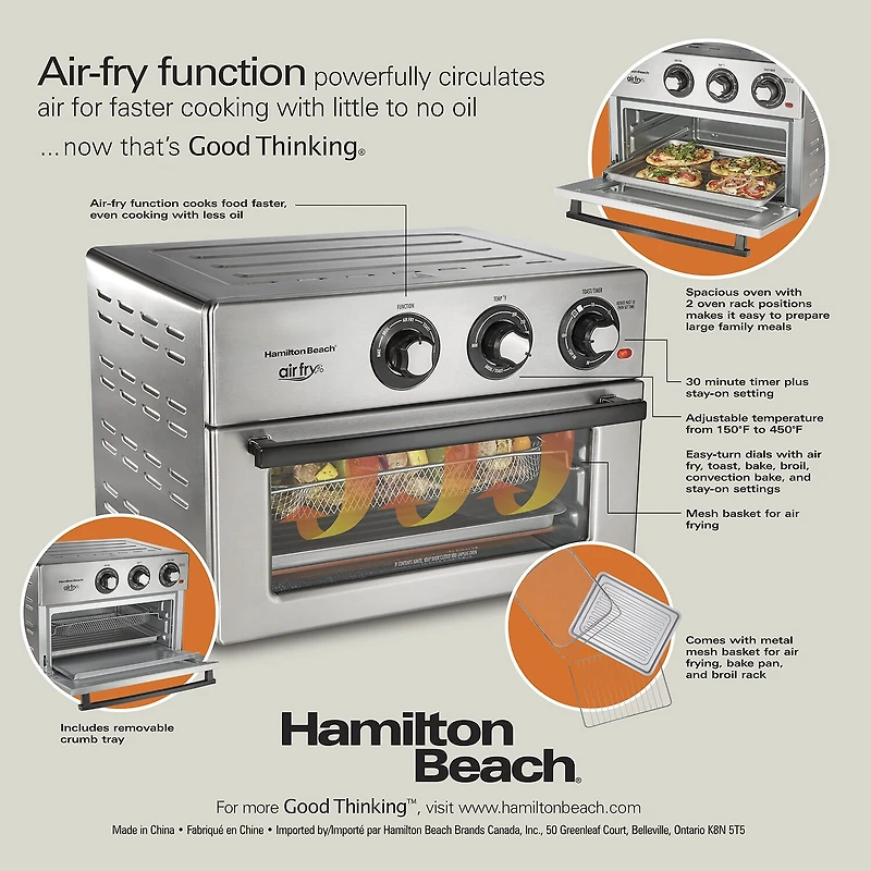 Hamilton Beach® Air Fry Countertop Oven