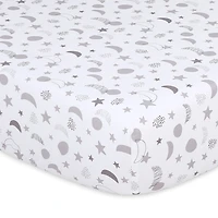 The Peanutshell Celestial 4-pc. Crib Sheet