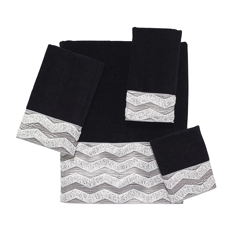 Avanti Chevron Galaxy Bordered Bath Towel