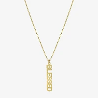 Silver Treasures Blessed Womens 14K Gold Over Silver 16 Inch Pendant Necklace